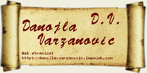 Danojla Varzanović vizit kartica